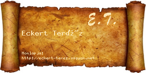 Eckert Teréz névjegykártya